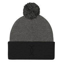 Load image into Gallery viewer, Ujamaa SYM BLK Pom-Pom Beanie