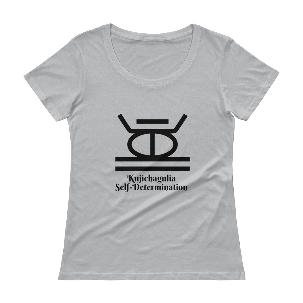 Kujichagulia Self-Determination Ladies' Scoopneck T-Shirt