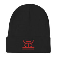 Load image into Gallery viewer, Kujichagulia SYM RED Embroidered Beanie