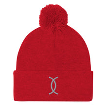 Load image into Gallery viewer, Ujamaa SYM GRY Pom-Pom Beanie