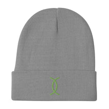 Load image into Gallery viewer, Ujamaa SYM GRN Embroidered Beanie