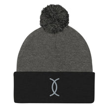 Load image into Gallery viewer, Ujamaa SYM GRY Pom-Pom Beanie