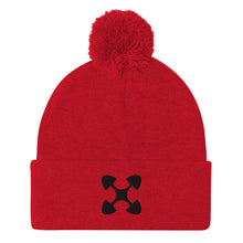 Load image into Gallery viewer, Ujima SYM BLK Pom-Pom Beanie