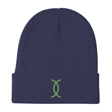 Load image into Gallery viewer, Ujamaa SYM GRN Embroidered Beanie