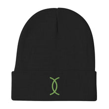 Load image into Gallery viewer, Ujamaa SYM GRN Embroidered Beanie