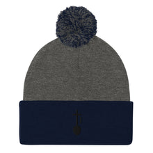 Load image into Gallery viewer, Nia SYM BLK Pom-Pom Beanie