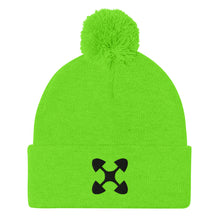 Load image into Gallery viewer, Ujima SYM BLK Pom-Pom Beanie