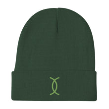 Load image into Gallery viewer, Ujamaa SYM GRN Embroidered Beanie