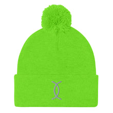 Load image into Gallery viewer, Ujamaa SYM GRY Pom-Pom Beanie