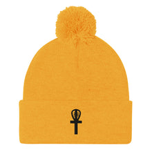 Load image into Gallery viewer, Imani SYM BLK Pom-Pom Beanie