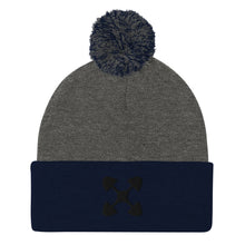 Load image into Gallery viewer, Ujima SYM BLK Pom-Pom Beanie