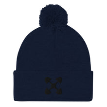 Load image into Gallery viewer, Ujima SYM BLK Pom-Pom Beanie
