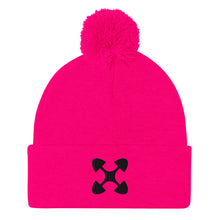 Load image into Gallery viewer, Ujima SYM BLK Pom-Pom Beanie