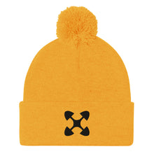 Load image into Gallery viewer, Ujima SYM BLK Pom-Pom Beanie