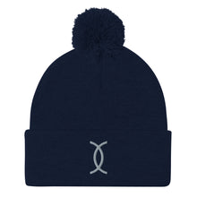 Load image into Gallery viewer, Ujamaa SYM GRY Pom-Pom Beanie