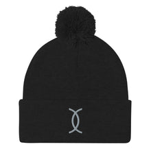Load image into Gallery viewer, Ujamaa SYM GRY Pom-Pom Beanie