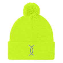 Load image into Gallery viewer, Ujamaa SYM GRY Pom-Pom Beanie