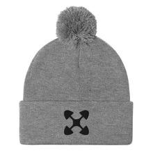 Load image into Gallery viewer, Ujima SYM BLK Pom-Pom Beanie