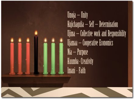 KWANZAA: Seven Principles = Seven Days of the Week
