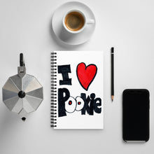Load image into Gallery viewer, I Heart Pookie MC Spiral notebook