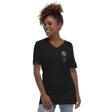 Load image into Gallery viewer, Logo Unisex Short Sleeve V-Neck T-Shirt