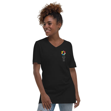 Logo Unisex Short Sleeve V-Neck T-Shirt