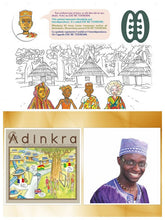 Load image into Gallery viewer, Dr. Marcelin Dabo Adinkra BOOK-BALLOON-COLORING Set