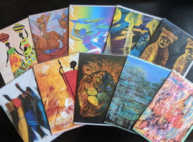 African Greetings Cards Pack of 10 Qty