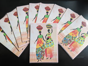 African Greetings Cards Pack of 10 Qty
