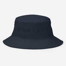 Load image into Gallery viewer, Kwanzaa Adinkra Symbols BLK Old School Bucket Hat