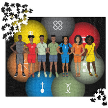 Load image into Gallery viewer, Kinara Park Kids Adinkra Logo Jigsaw puzzle