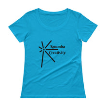 Load image into Gallery viewer, Kuumba Creativity Symbol Ladies&#39; Scoopneck T-Shirt