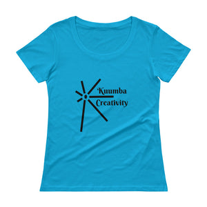Kuumba Creativity Symbol Ladies' Scoopneck T-Shirt
