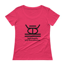 Load image into Gallery viewer, Kujichagulia Self-Determination Ladies&#39; Scoopneck T-Shirt