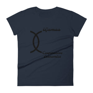 Ujamaa Cooperative Economics BLK SYM Women's short sleeve t-shirt