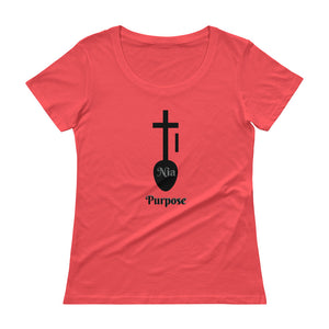 Nia Purpose Symbol Ladies' Scoopneck T-Shirt