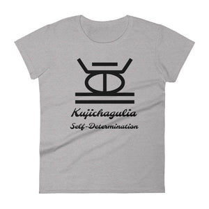Kujichagulia Self-Determination BLK SYM Women's short sleeve t-shirt