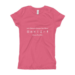 Kwanzaa Adinkra Symbols WHT Girl's T-Shirt