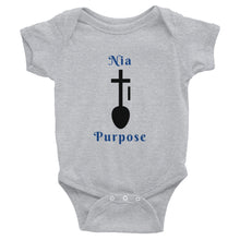 Load image into Gallery viewer, Nia Purpose Symbol Infant Bodysuit