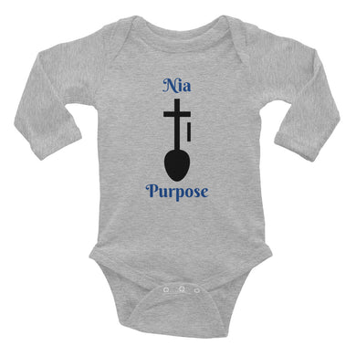 Nia Purpose Symbol Infant Long Sleeve Bodysuit