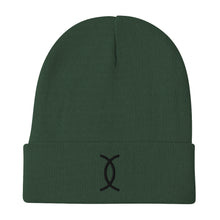 Load image into Gallery viewer, Ujamaa SYM BLK Embroidered Beanie