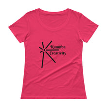 Load image into Gallery viewer, Kuumba Creativity Symbol Ladies&#39; Scoopneck T-Shirt