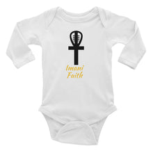 Load image into Gallery viewer, Imani Faith Symbol Infant Long Sleeve Bodysuit