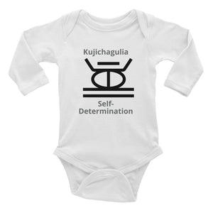 Kujichagulia Self-Determination Infant Long Sleeve Bodysuit