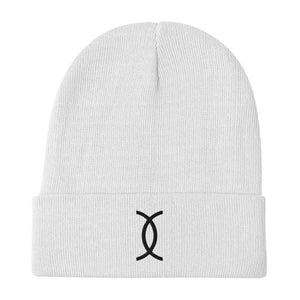 Ujamaa SYM BLK Embroidered Beanie