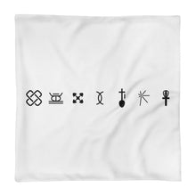Load image into Gallery viewer, Kwanzaa Adinkra Symbols Basic Pillow Case only