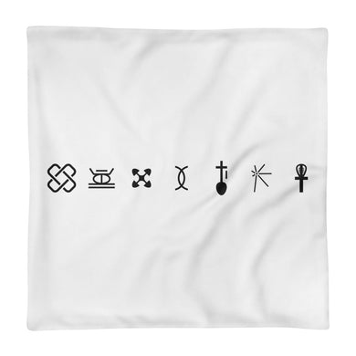 Kwanzaa Adinkra Symbols Basic Pillow Case only