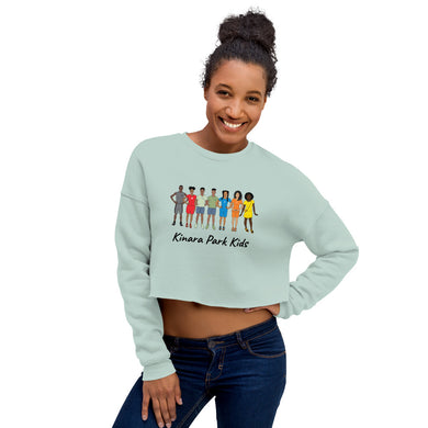All Kids & Adinkra BLK Crop Sweatshirt